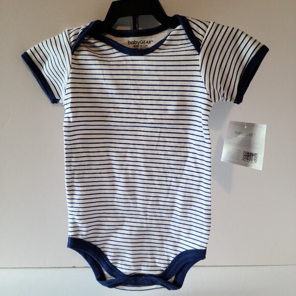 PHAT FARM BABY 3-PIECE NAVY/WHITE/LIGHT BLUE STRIPED TOP & NAVY PANTS SIZE 3-6M - Picture 13 of 16